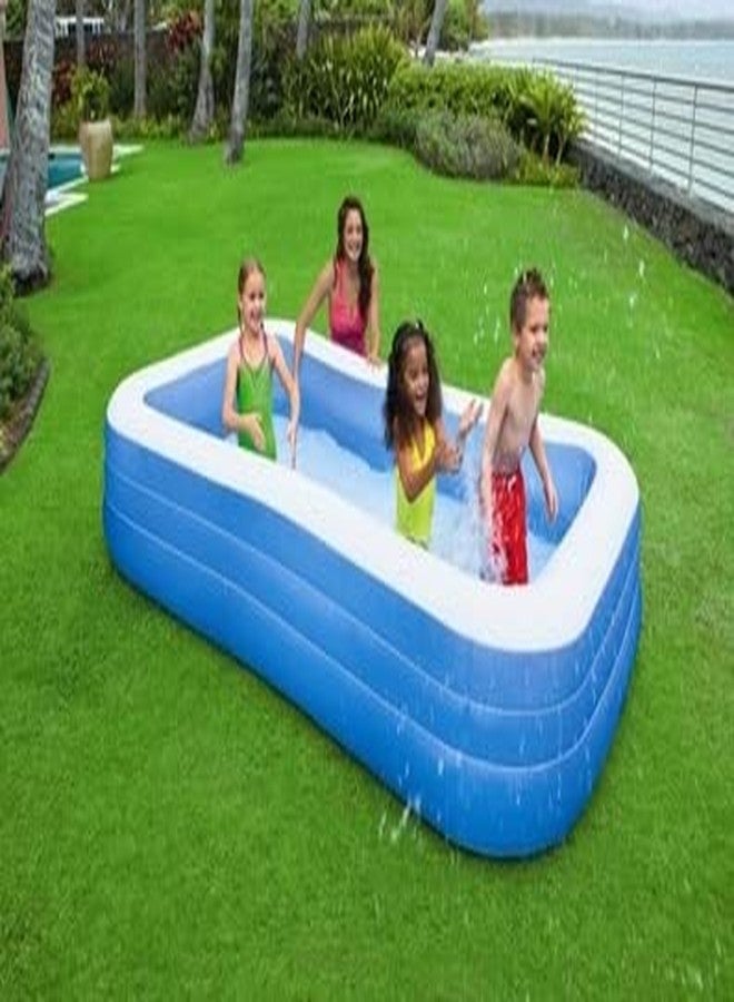 PULSBERY حوض سباحة PULSBERY للأطفال - أحواض استحمام للأطفال للاستخدام الداخلي والخارجي، حوض استحمام محمول وقابل للطي للأطفال، حوض سفر مع ملحقات ألعاب مائية (شكل مستطيل) - Image 5